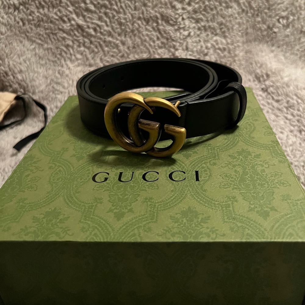 Black/Gold Gucci Belt